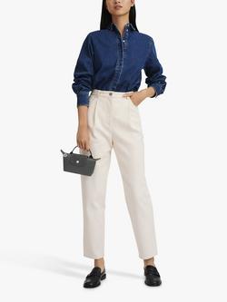 Longchamp Le Pliage Green Recycled Canvas Pouch - view 2, Graphite