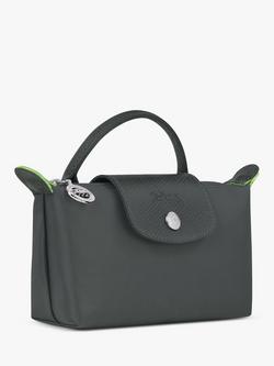 Longchamp Le Pliage Green Recycled Canvas Pouch - view 2, Graphite