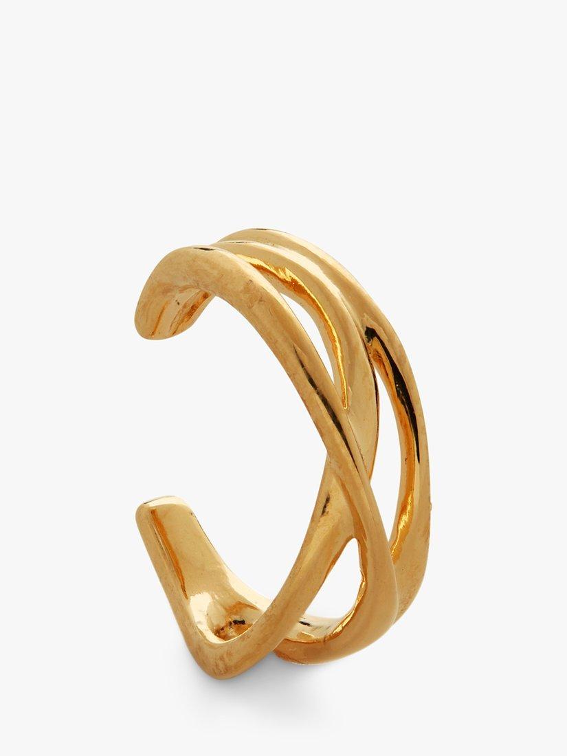 Product image 1 of 3, which shows Monica Vinader Nura Reef Ear Cuff, Gold