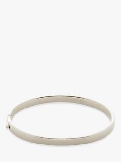 Monica Vinader Essential Bangle, Silver