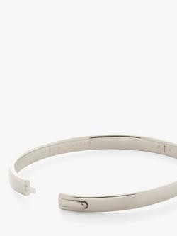 Monica Vinader Essential Bangle - view 2, Silver