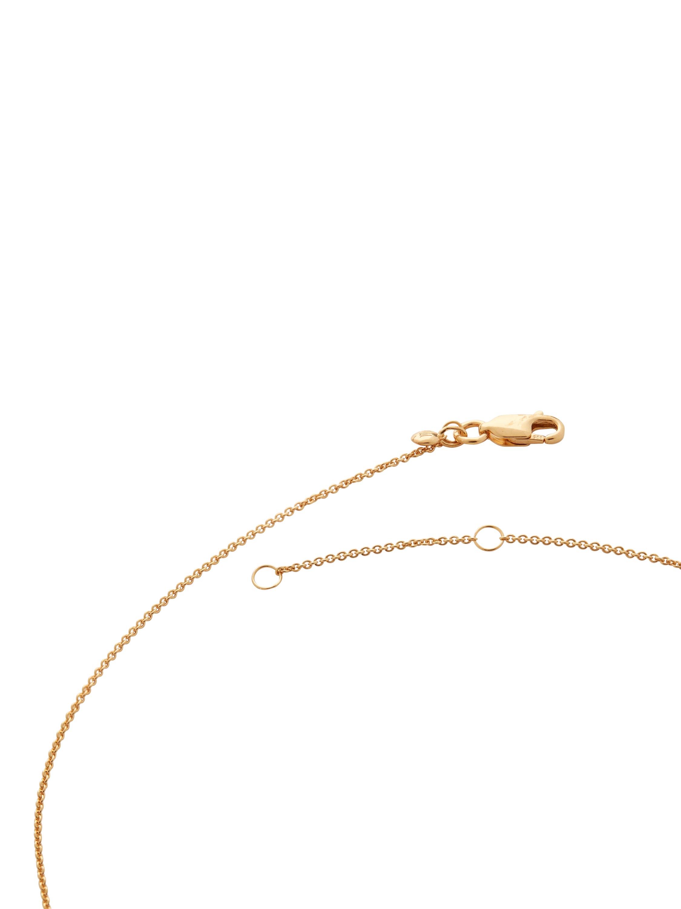 Product image 3 of 3, which shows Monica Vinader Siren Petal Pendant Necklace, Gold
