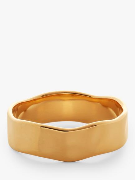 Monica Vinader MV Siren™ Muse Ring - view 2, Gold