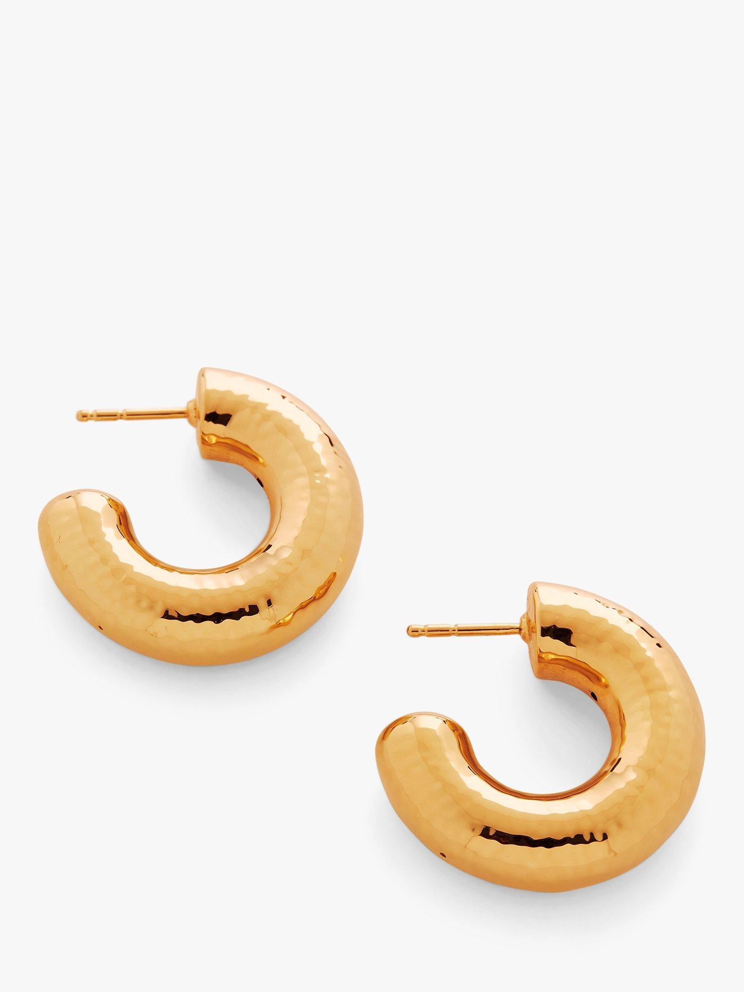 Monica Vinader Siren Muse Medium Chunky Hoop Earrings, Gold