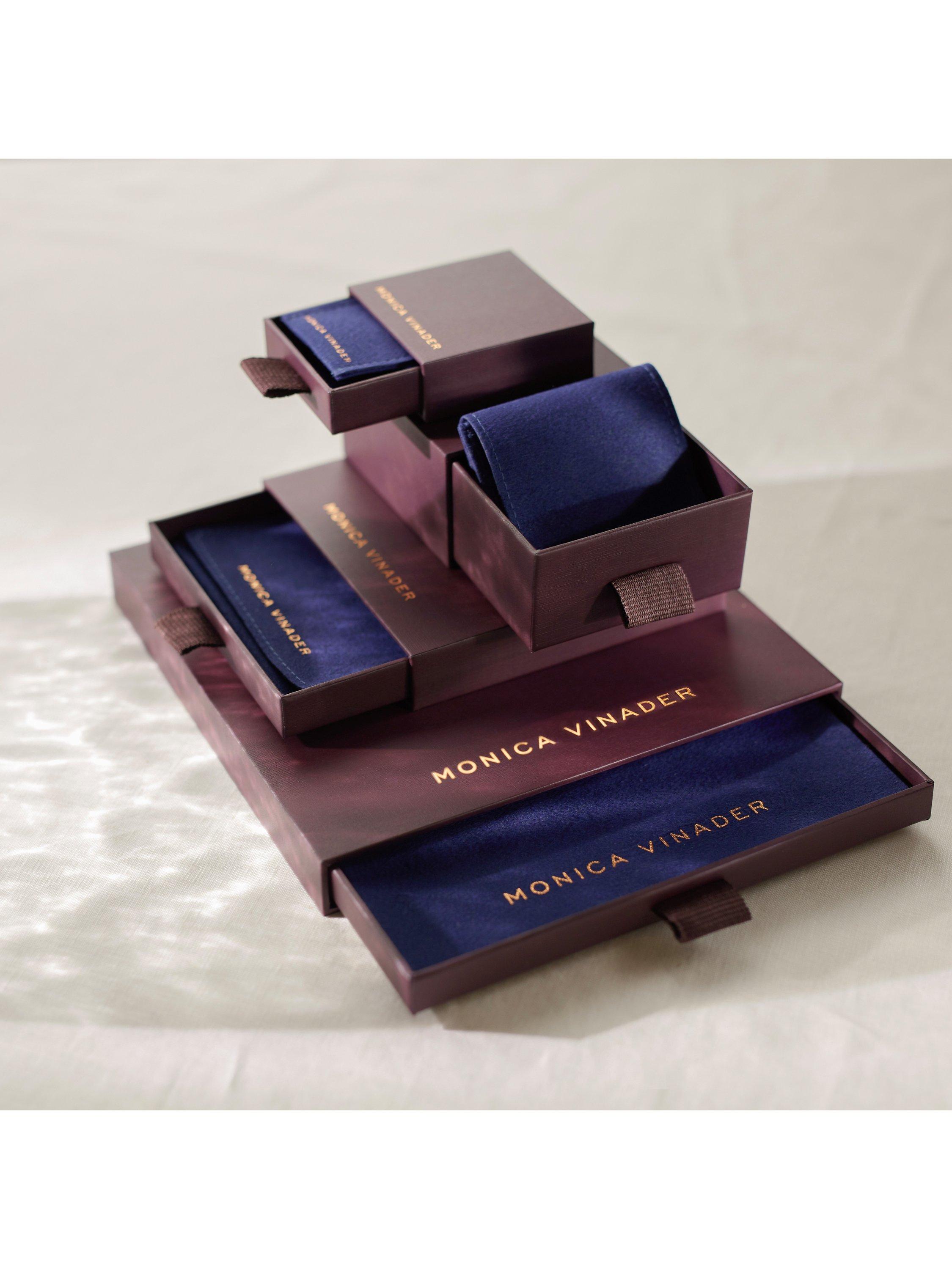 Product image 4 of 4, which shows Monica Vinader Siren Muse Medium Irregular Hoop Earrings, Gold