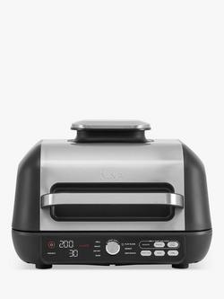 Ninja AG651UK Foodi MAX PRO Health Grill, Flat Plate & Air Fryer, Black/Silver