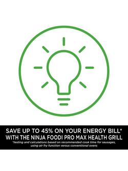 Ninja AG651UK Foodi MAX PRO Health Grill, Flat Plate & Air Fryer - view 2, Black/Silver