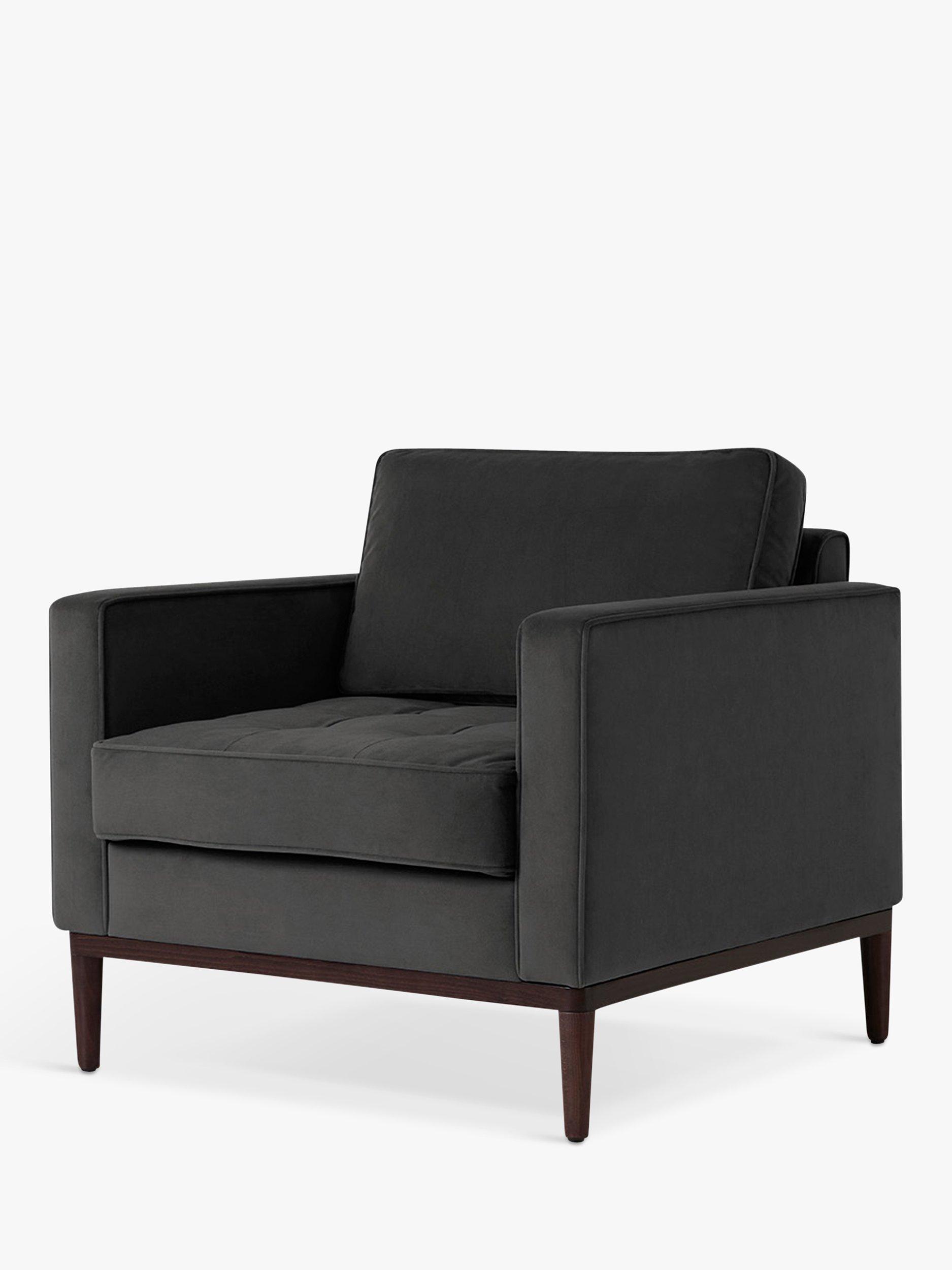 Model 02 Range, Swyft Model 02 Armchair, Charcoal Velvet