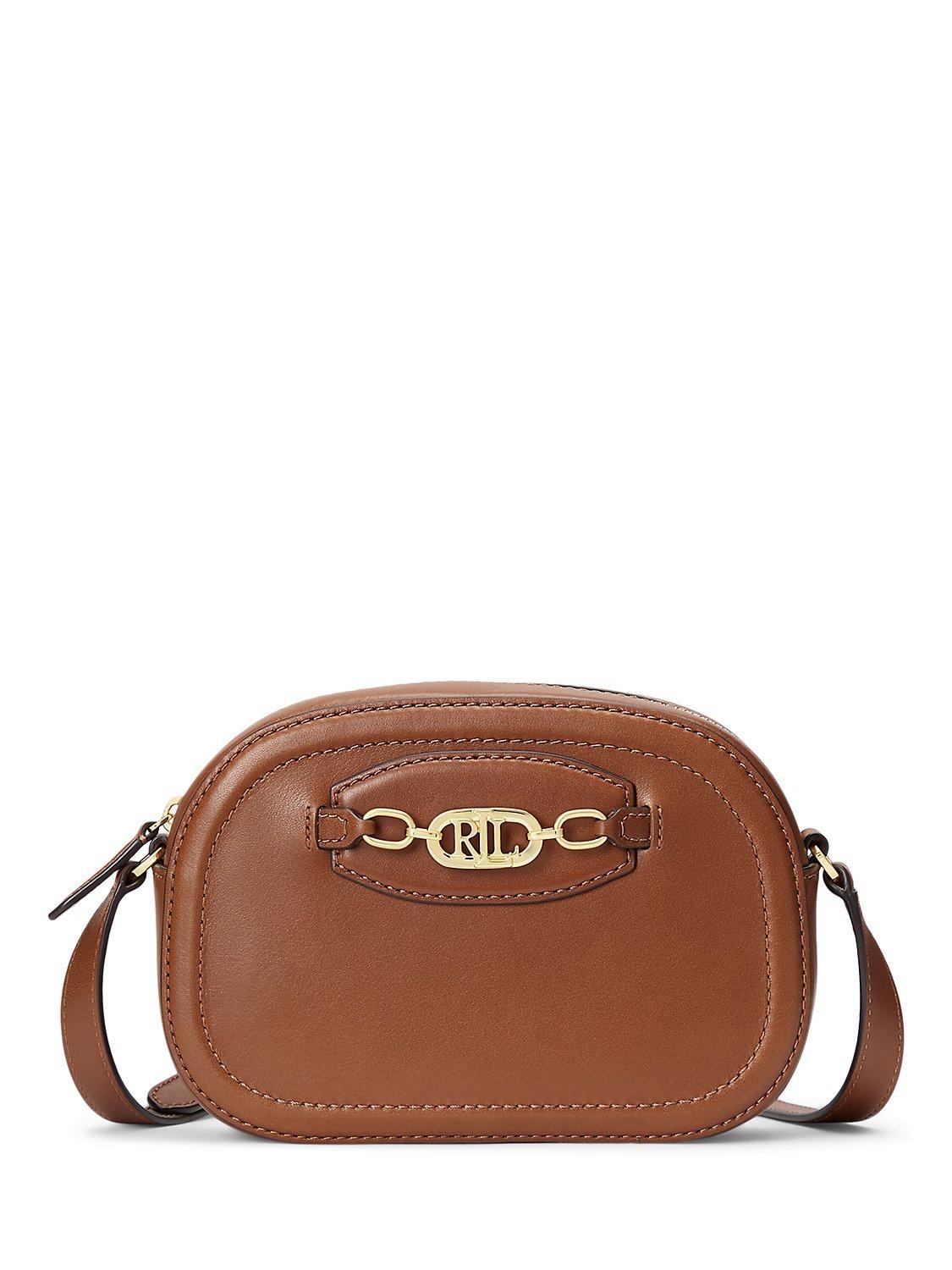 Lauren Ralph Lauren Jordynn 20 Leather Cross Body Bag, Lauren Tan