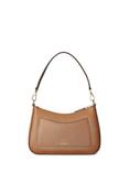 Lauren Ralph Lauren Danni 26 Crosshatch Leather Shoulder Bag, Lauren Tan