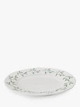 Sophie Conran for Portmeirion Mistletoe Porcelain Dinner Plate, 27.5cm, White/Green