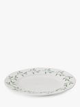 Sophie Conran for Portmeirion Mistletoe Porcelain Side Plate, 20cm, White/Green