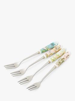Morris & Co. Spode Pastry Forks, Set of 4, Multi, Multi