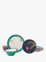 Spode Set di ciotole blu italiane in porcellana con design orientale, lavabili in lavastoviglie e adatte al microonde, per salse, contorni, antipasti, dessert, stoviglie blu e bianche