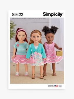 Simplicity 46cm Doll Clothes Sewing Pattern, S9422, 
