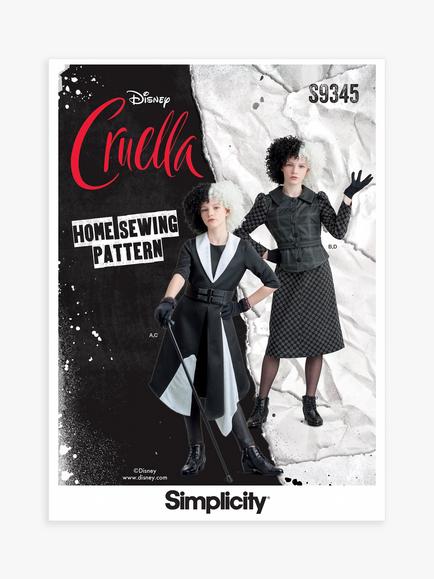 Simplicity Boy/Girl Disney Cruella Sewing Pattern, S9345, 