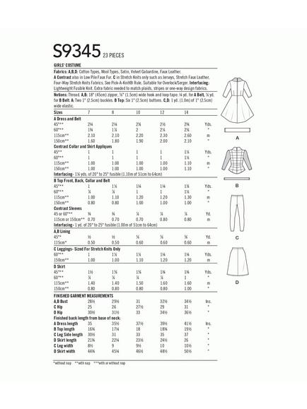 Simplicity Boy/Girl Disney Cruella Sewing Pattern, S9345 - view 2, 