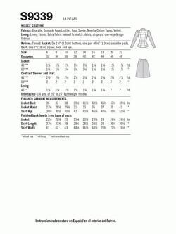 Simplicity Disney Cruella Halloween Costume Sewing Pattern, S9339 - view 2, Multi