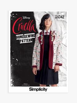 Simplicity Unisex Disney Cruella Costume Sewing Pattern, S9342, 