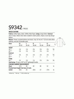 Simplicity Unisex Disney Cruella Costume Sewing Pattern, S9342 - view 2, 