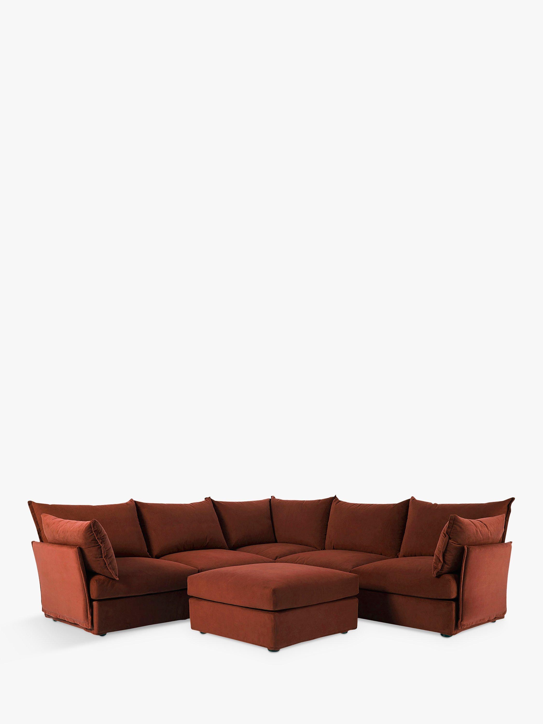 Model 06 Range, Swyft Model 06 5+ Seater Corner Sofa, Brick Velvet