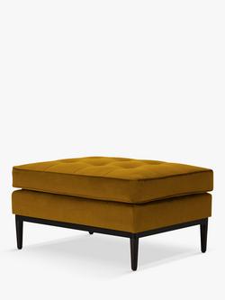 Swyft Model 02 Chaise Piece/Footstool, Velvet Mustard