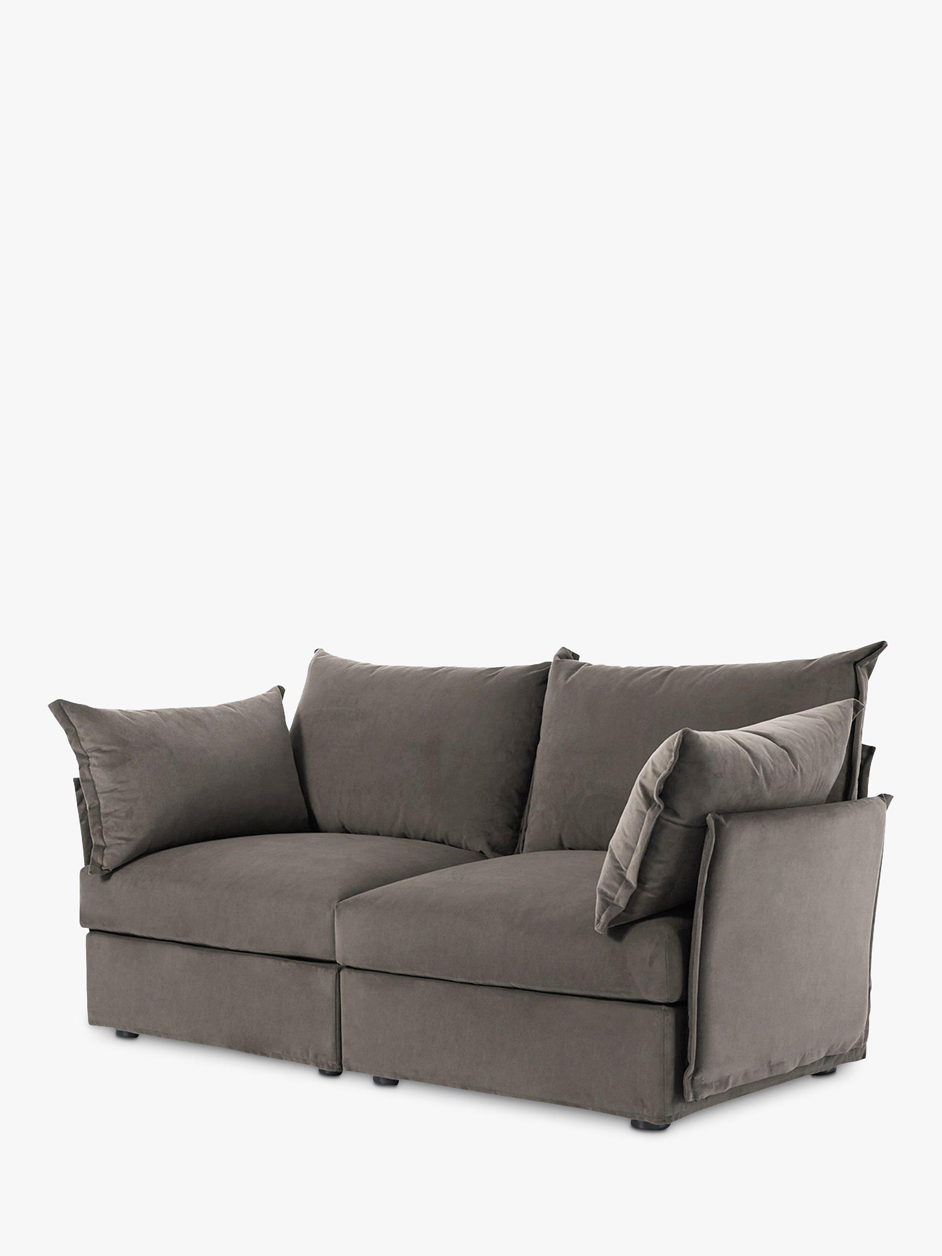 Model 06 Range, Swyft Model 06 Medium 2 Seater Sofa, Velvet Elephant