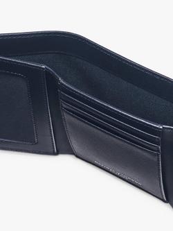 Aspinal of London Pebble Leather Trifold Wallet - view 2, Navy