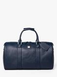 Aspinal of London Boston Pebble Grain Leather Holdall Bag, Navy