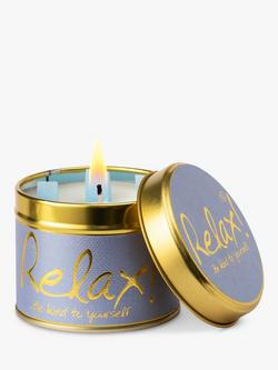 Lily-flame Relax Tin Scented Candle, 230g, Blue