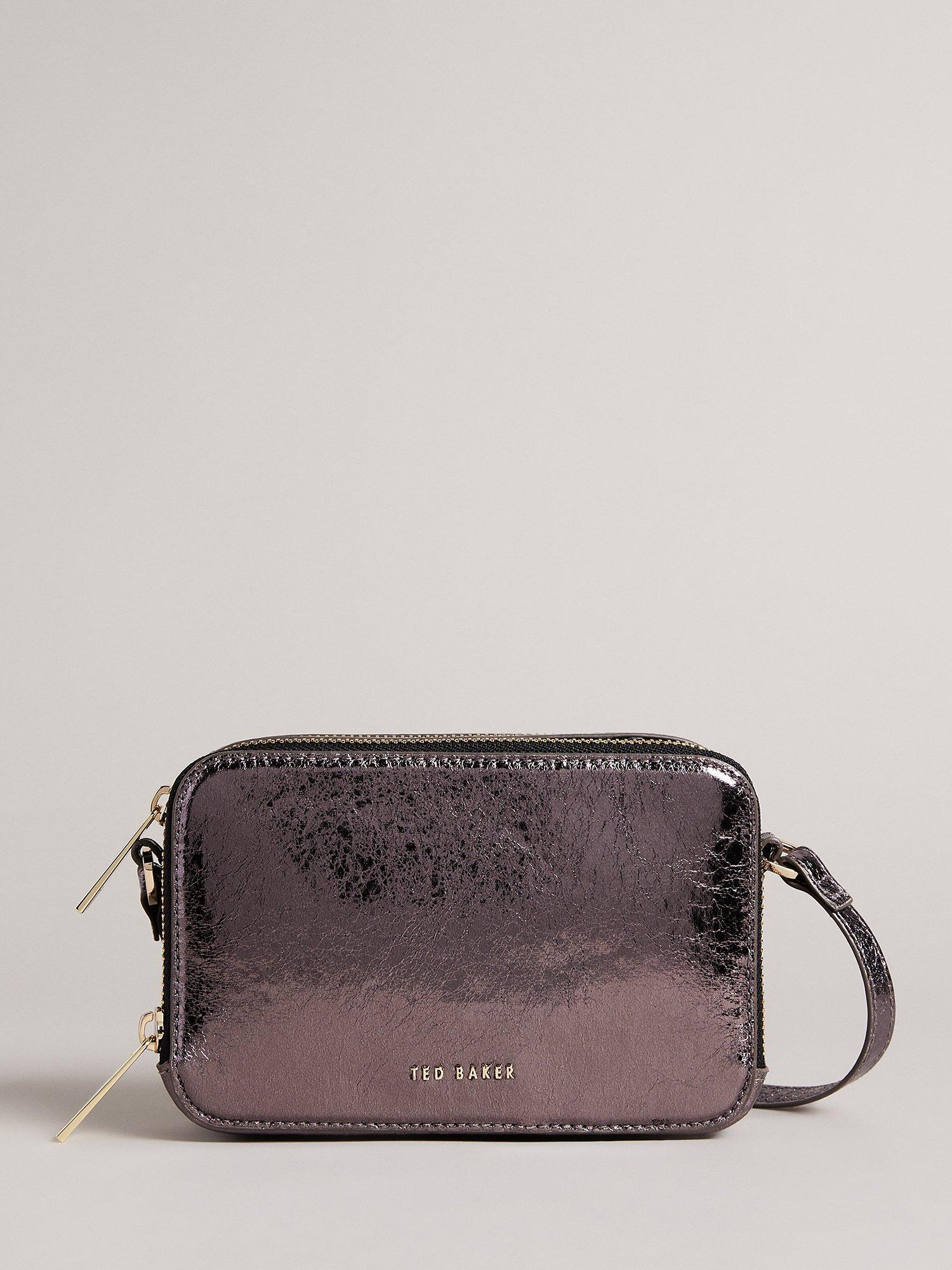 Ted Baker Stina Leather Cross Body Bag, Purple