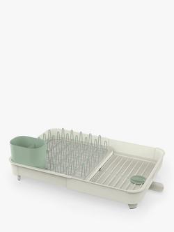Joseph Joseph Editions Extend Dish Drainer, Light Stone / Sage, Light Stone / Sage