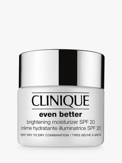 Clinique Even Better Brightening Moisturiser SPF 20, Very Dry/Dry Combination, 50ml, 