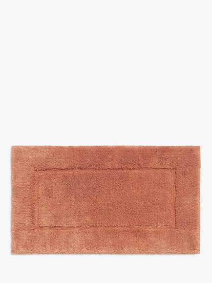John Lewis Micro-Fresh Deep Pile Bath Mat, Raw Sienna