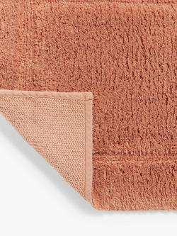 John Lewis Micro-Fresh Deep Pile Bath Mat - view 2, Raw Sienna
