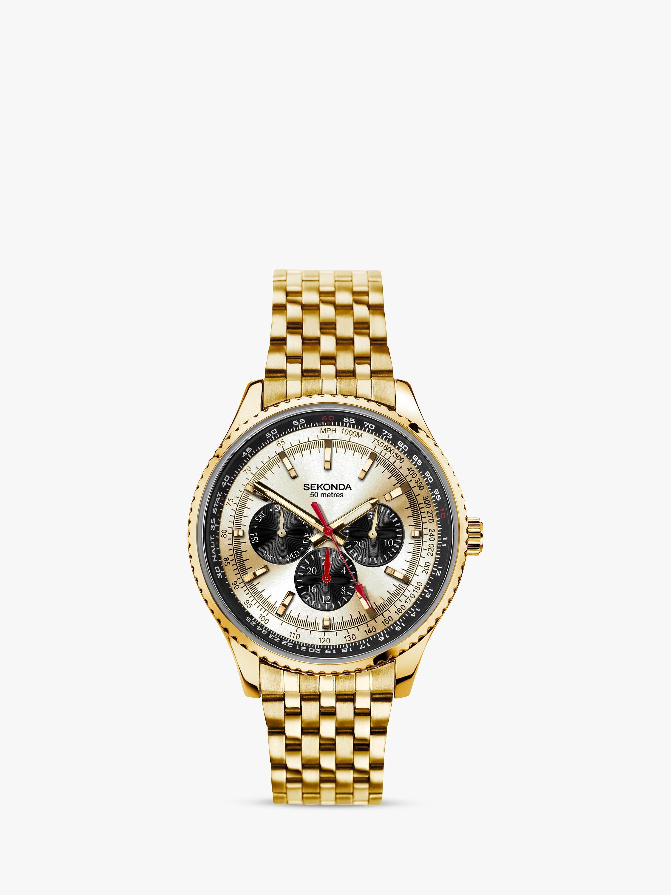Sekonda Men's Chronograph Day Bracelet Strap Watch