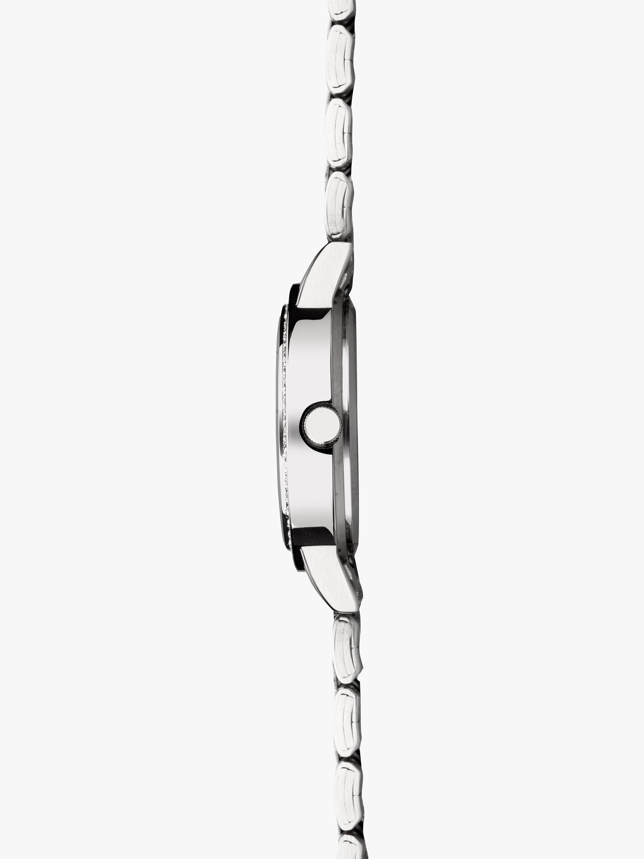 Product image 3 of 5, which shows Sekonda Women's Cubic Zirconia Bracelet Strap Watch, Silver/White 40348.27