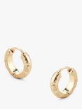 Tutti & Co Moor Textured Huggie Hoop Earrings