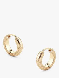 Tutti Moor Textured Huggie Hoop Earrings, Gold
