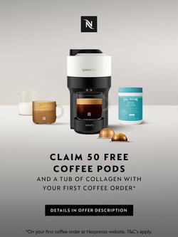 Nespresso Vertuo Pop Coffee Pod Machine by Krups - view 2, Coconut White