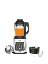 Tefal PerfectMix Cook 2in1 Cold Blender & Soup Maker with Removable Blades & Steaming Basket, Silver, 2L