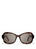 CHANEL Irregular Sunglasses CH5465Q Dark Havana/Brown