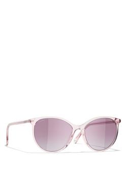 CHANEL Oval Sunglasses CH5448 Shiny Pink/Violet Gradient, Shiny Pink/Violet Gradient