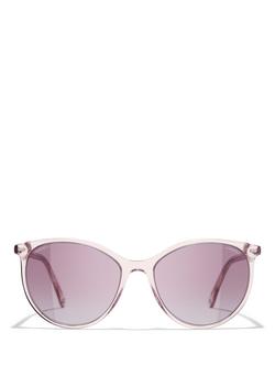 CHANEL Oval Sunglasses CH5448 Shiny Pink/Violet Gradient - view 2, Shiny Pink/Violet Gradient
