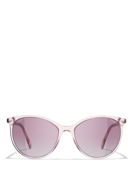 CHANEL Oval Sunglasses CH5448 Shiny Pink/Violet Gradient - view 2, Shiny Pink/Violet Gradient