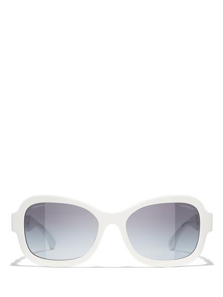 CHANEL Irregular Sunglasses CH5465Q White/Blue Gradient - view 2, White/Blue Gradient
