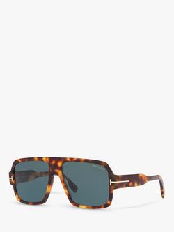 TOM FORD FT0933 Men's Camden Square Sunglasses, Blonde Tortoise/Blue