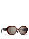 CHANEL Irregular Sunglasses CH5475Q Havana/Brown