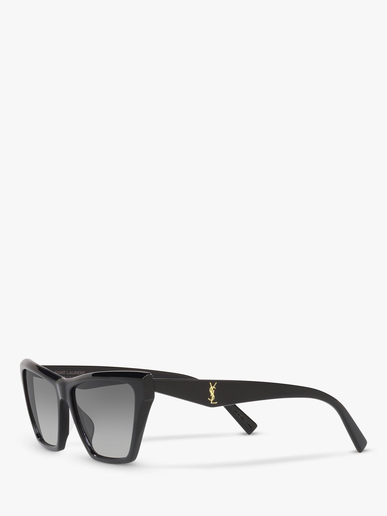 Product image 2 of 11, which shows Yves Saint Laurent SL M103 Women's Cat's Eye Sunglasses, Black/Grey Gradient