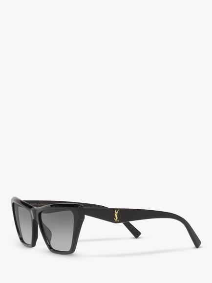 Yves Saint Laurent SL M103 Women's Cat's Eye Sunglasses - view 2, Black/Grey Gradient